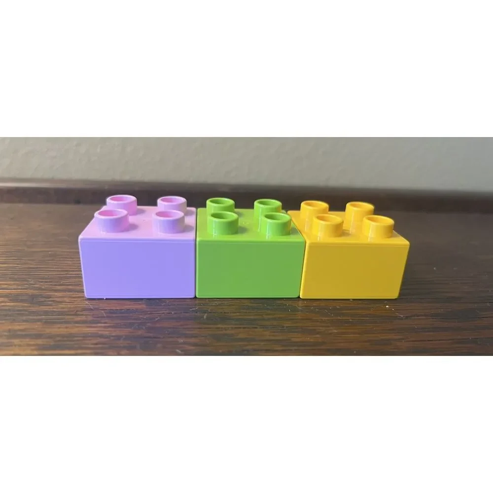 Lego DUPLO Specialty Printed Blocks Bricks‎ Lot of 3 Cake Rabbits Chicks